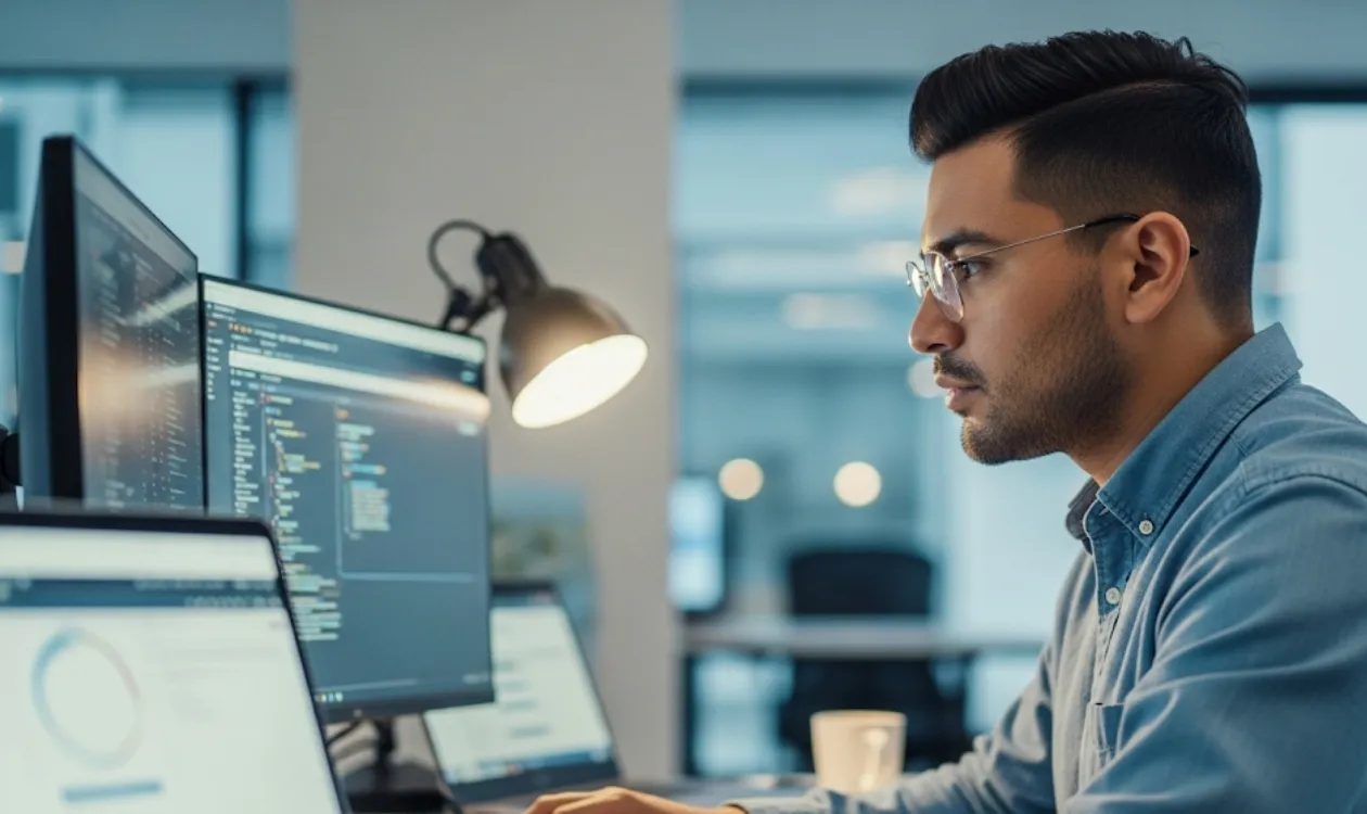 Profesional trabajando en tecnología